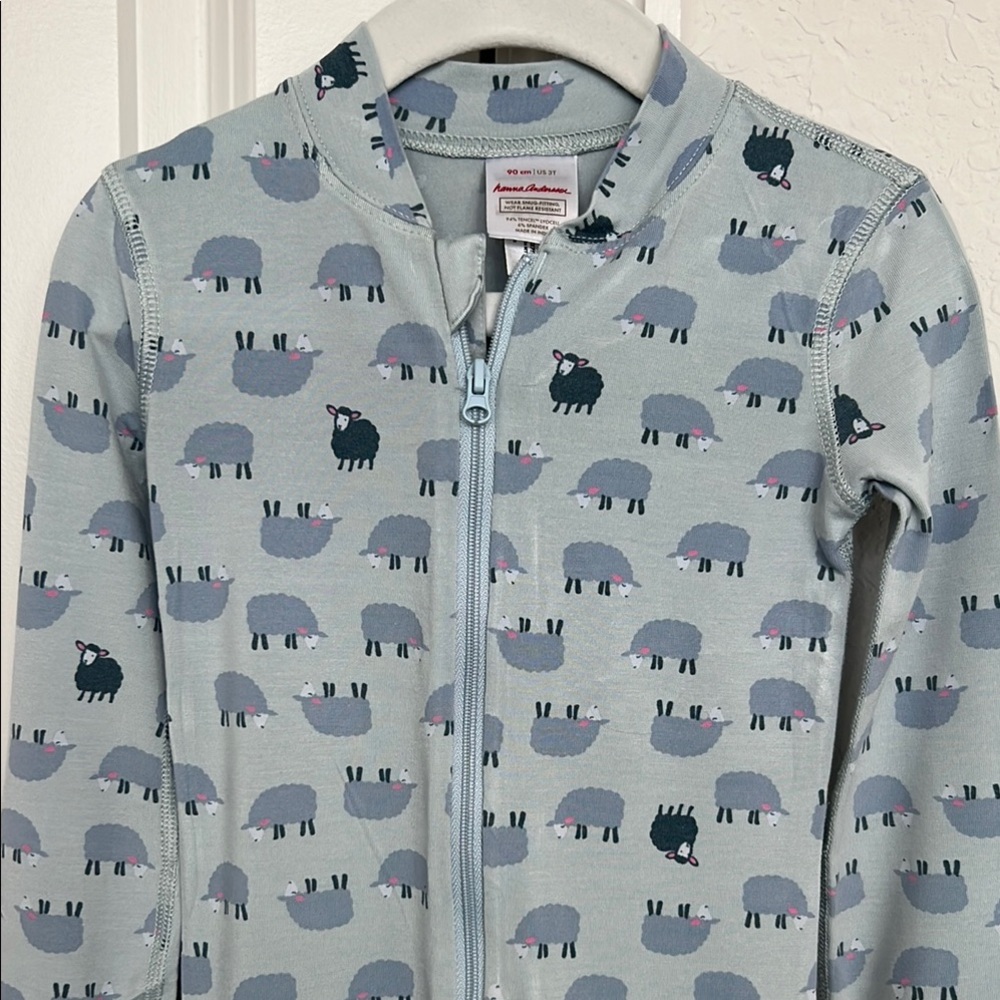 Hanna Andersson Light Blue Sheep Pajama